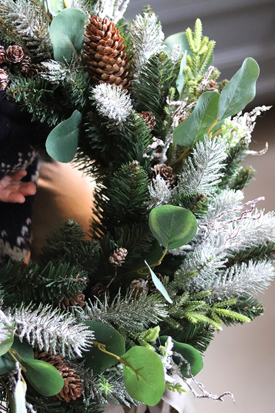 dekoracja na drzwi, Święta w zgodzie z Naturą, śr.46cm