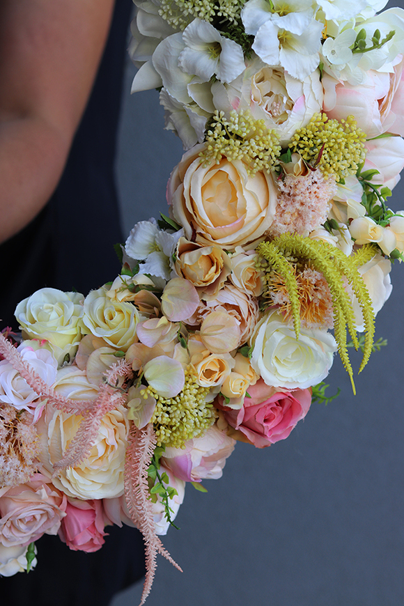 bardzo duży wianek na drzwi, Sylvietta, śr.60cm