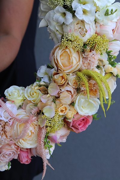 bardzo duży wianek na drzwi, Sylvietta, śr.60cm