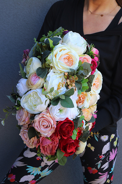 dwustronny gęsty wianek, Caryca Katarzyna, śr.35cm 