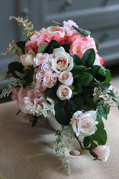 Lamona, niewysoka pastelowa kompozycja na stolik kawowy, wys. 23cm