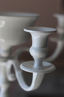 Inca, elegancki biały świecznik, wys.66cm