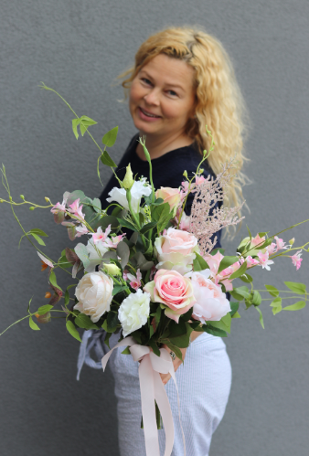 bukiet nagrobny, Molissa, dł.56cm