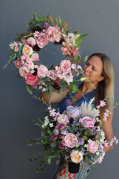 Bogactwo Natury Elegance 2, bukiet / kompozycja nagrobna, wys.43cm 