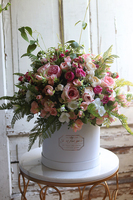 bogaty flowerbox z kolorowymi kwiatami, Denisa Refita, wys.54cm