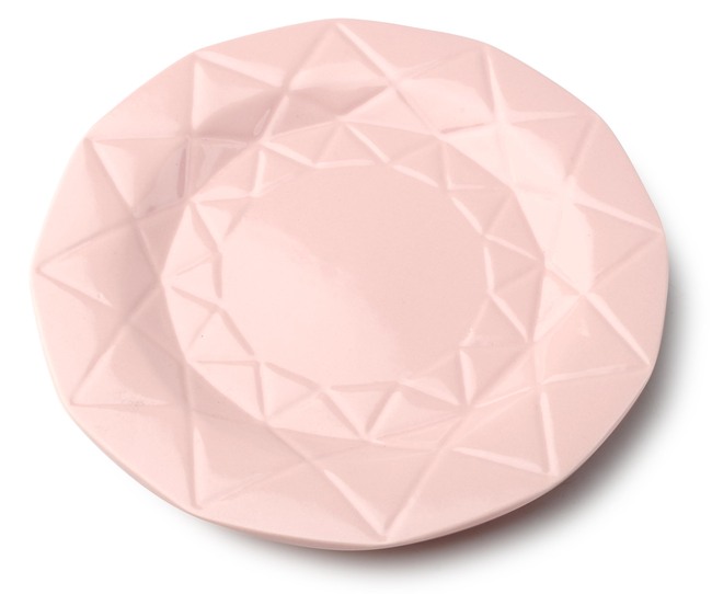Gem Pink, porcelanowy talerz obiadowy, śr.24cm 