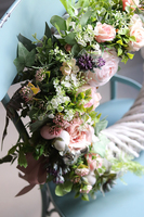 atrakcyjny wielkanocny wianek, Pastellova, śr.45cm