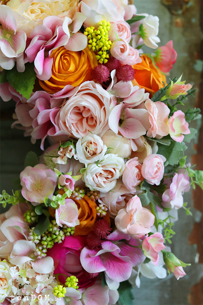 Casimiro pastelowy wianek na Twoje drzwi, śr.48cm 