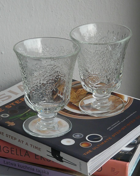 6 białych kielichów / szklanek Amboise La Rochere 12.2cm