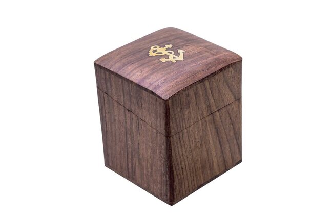 zegar Gandhi w pudełku drewnianym 5cm 