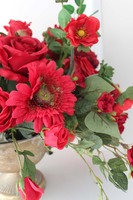 Danielle kompozycja w złotym metalowym pucharze, wys.46cm