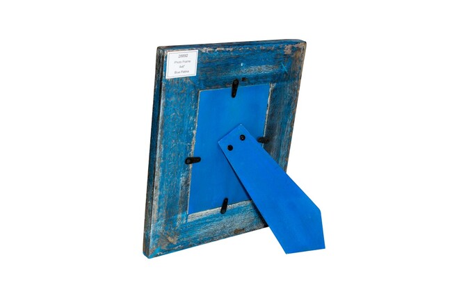 ramka na zdjęcie z drewna mangowego Blue 10x15cm