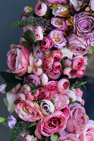 Bella Jesienna 3, duży kwiatowy wianek na drzwi, śr.63cm