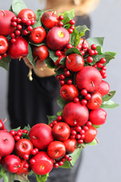 jesienny wianek Czerwone Jabłka, śr.35cm 