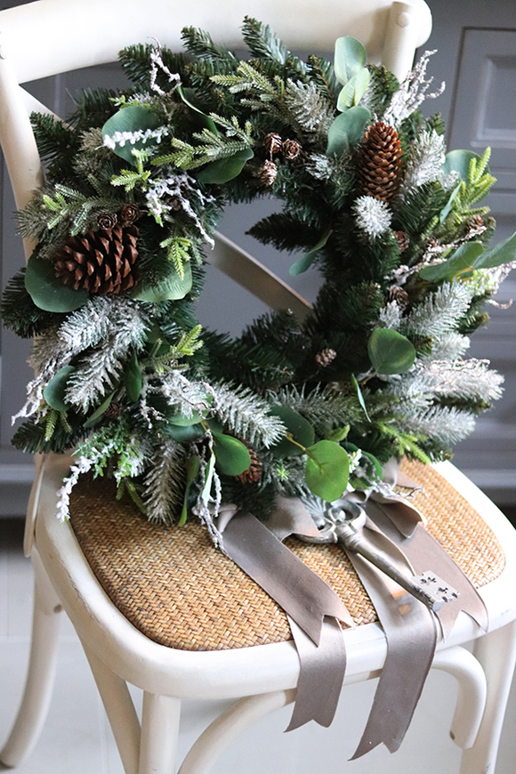 dekoracja na drzwi, Święta w zgodzie z Naturą, śr.46cm