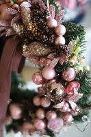 Słodkie Boże Narodzenie, świąteczny wianek na drzwi stroik na stół, śr.30cm