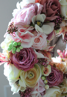 Kamilla, gęsty i delikatny wianek na drzwi, śr.38cm