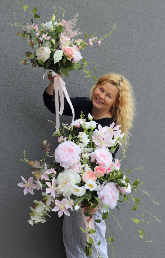 bukiet nagrobny, Molissa, dł.56cm