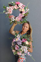 Bogactwo Natury Elegance 2, komplet dekoracji nagrobnych, wieniec + bukiet