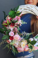 Belinas Rotonda, subtelny wianek na drzwi, śr.30cm 