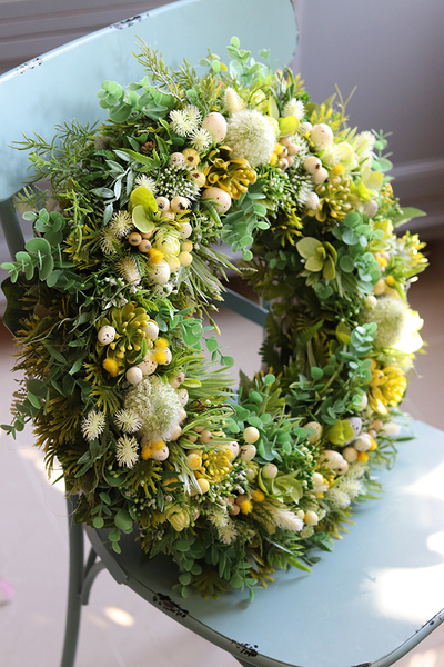 Czas Wielkanocy New, bogaty wianek na drzwi, śr.50cm