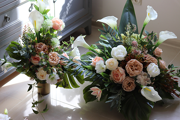 Maria Beige 2, kompozycja nagrobna, wym.30x50cm 