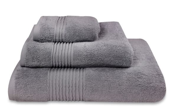 bawełniany ręcznik Basic, kolor ciemny szary, wym.30x50cm