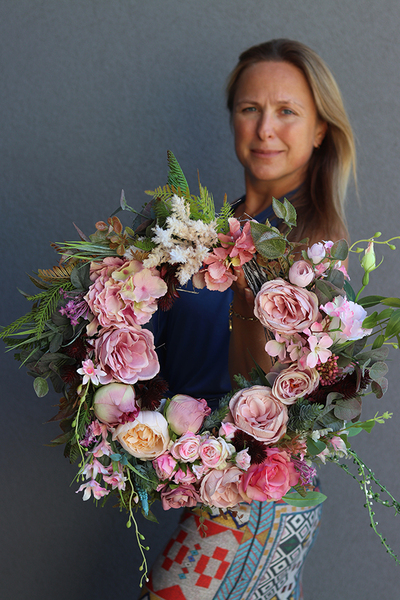 Bogactwo Natury Elegance 2, komplet dekoracji nagrobnych, wieniec + bukiet