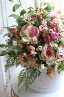 bogaty flowerbox z kolorowymi kwiatami, Denisa Refita, wys.54cm