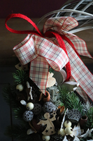 Anioł Gella, wianek / stroik dekoracyjny, śr.42cm  