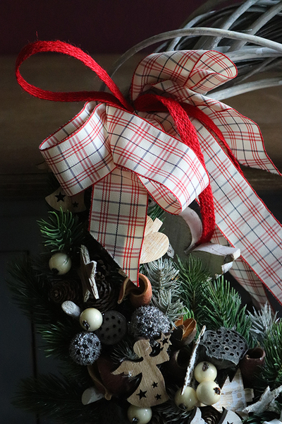 Anioł Gella, wianek / stroik dekoracyjny, śr.42cm  