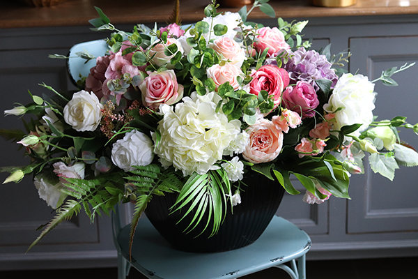 Jeronia, duża dekoracja nagrobna w naczyniu, wym.50x100x68cm