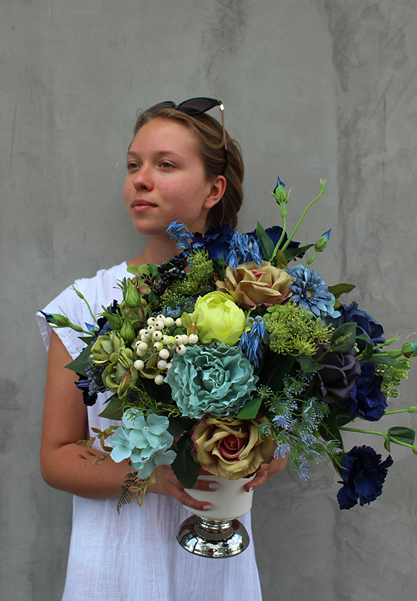 ekskluzywna kompozycja kwiatowa / bukiet Loreno, wys.50cm