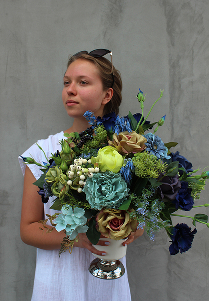 ekskluzywna kompozycja kwiatowa / bukiet Loreno, wys.50cm