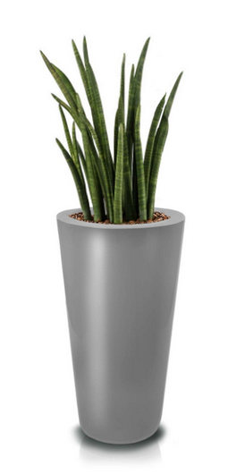 Fiberglass donica Tube Graphite 33x62cm