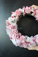 walentynkowy wianek Romantyczny, śr.30cm