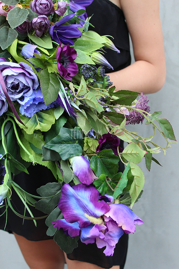 dekoracja, wiązanka nagrobna Lukrecja, wym.80cm