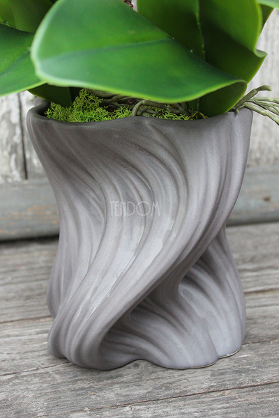 storczyk Fala w szarej donicy, wys.58cm 