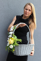 Milotta, radosny koszyczek wielkanocny, wym. 29x51cm