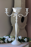 Inca, elegancki biały świecznik, wys.66cm