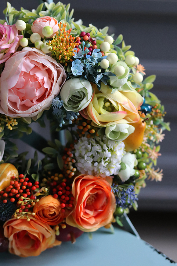 barwny wianek z owocami Bellotta, śr.27cm