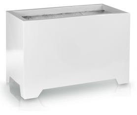 Fiberglass donica Rectangle Feet White wym.55x100x45cm 