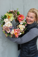 Caryca Katarzyna Extra efektowny wianek na drzwi, śr.40cm 