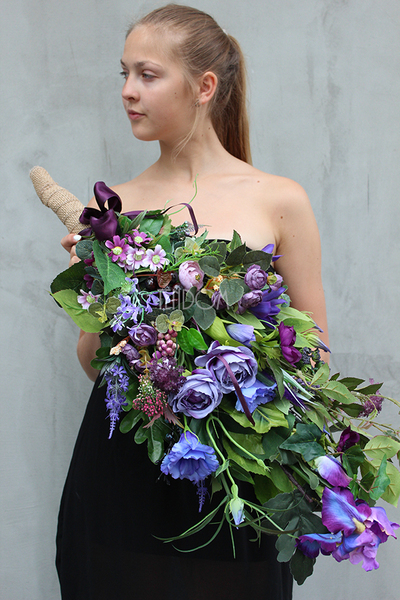 dekoracja, wiązanka nagrobna Lukrecja, wym.80cm