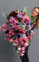 dekoracja wiązanka nagrobna Orchidea Benalo, dł.88cm