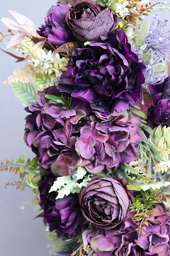 Maestro Premium, ekskluzywna girlanda z fioletowych kwiatów, dł.100cm 