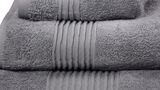 bawełniany ręcznik Basic, kolor ciemny szary, wym.50x100cm