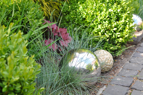 kula dekoracyjna stalowa Silver śr.25cm