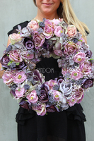 Pastelowa Nostalgia New, elegancki wianek, śr.41cm