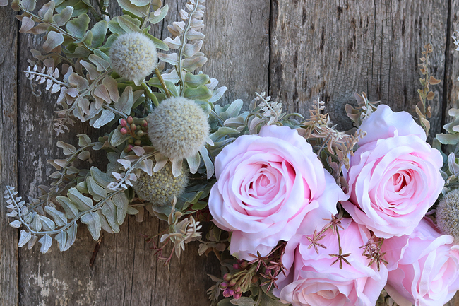 Subtelle, wianek na drzwi na obręczy, śr.50cm